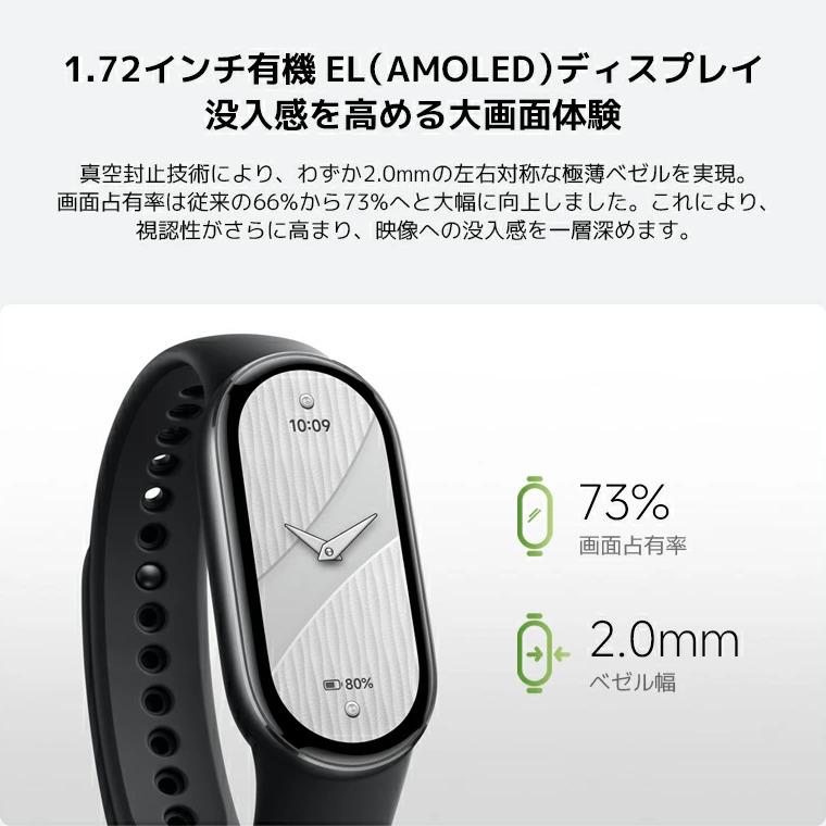 Xiaomi Smart Band 10 ミスティックローズ BHR9999GLの画像