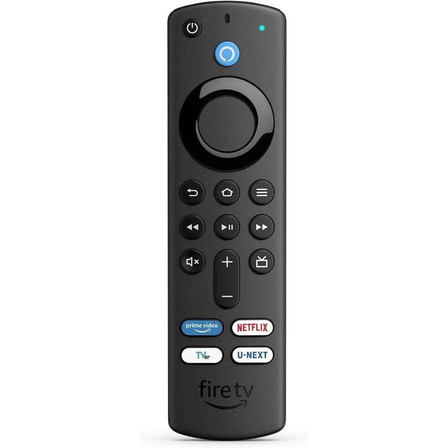 amazon Alexa対応音声認識リモコン(第3世代) TVer/U-NEXTボタン amazon Alexa対応音声認識リモコン(第3世代) TVer/U-NEXTボタン
