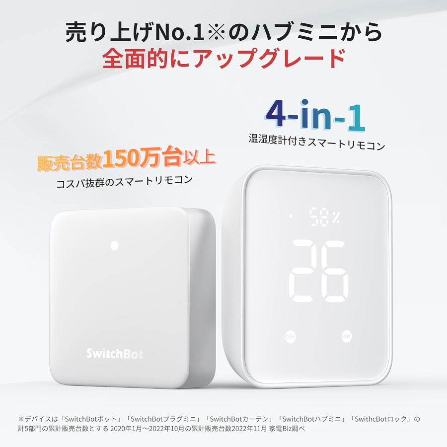 SwitchBot（スイッチボット） ハブ2 ホワイト W3202100 : Mobile Fan 