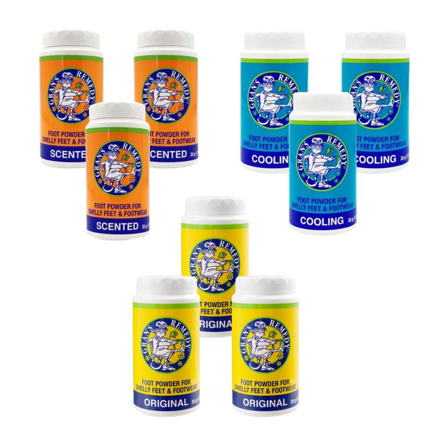 GRAN'S REMEDY（グランズレメディ） ボトル 靴の消臭パウダー 35g 3個