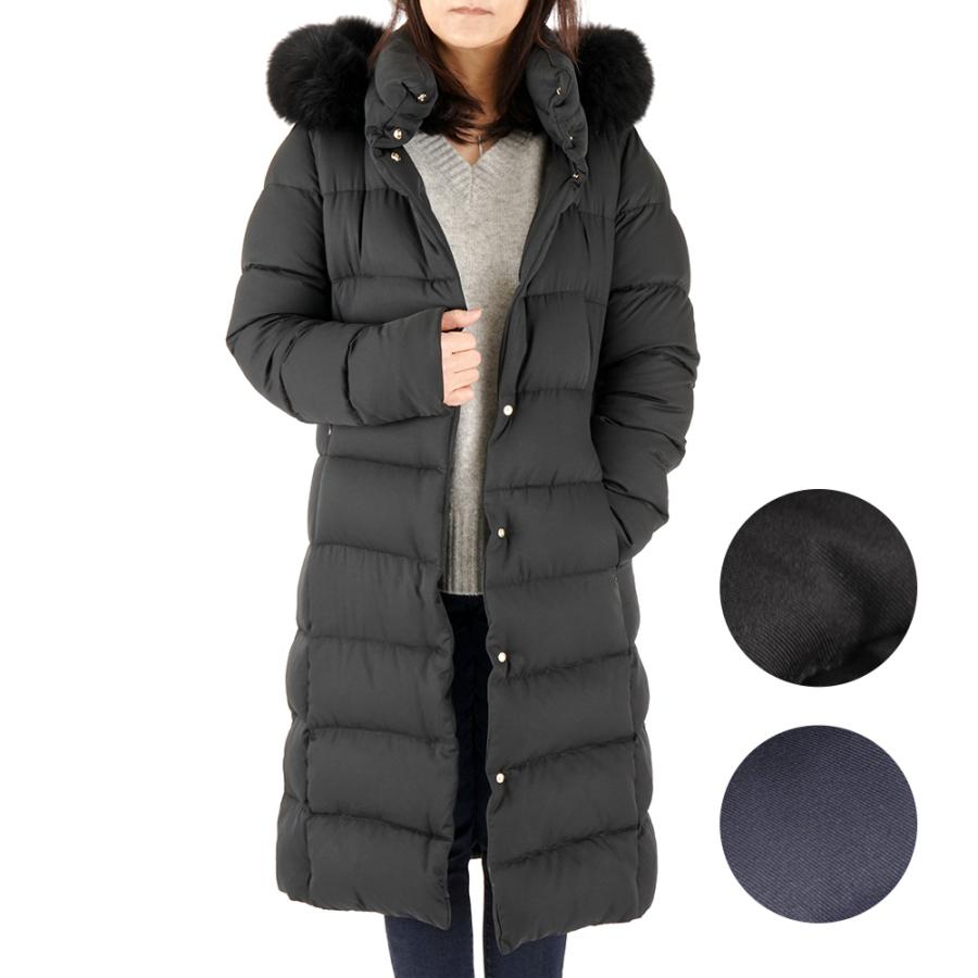 HERNO ヘルノ レディース ダウン ARENDELLE Aシェイプジャケット 軽量 POLAR-TECH 撥水加工 ファー付 ダウンコート ...