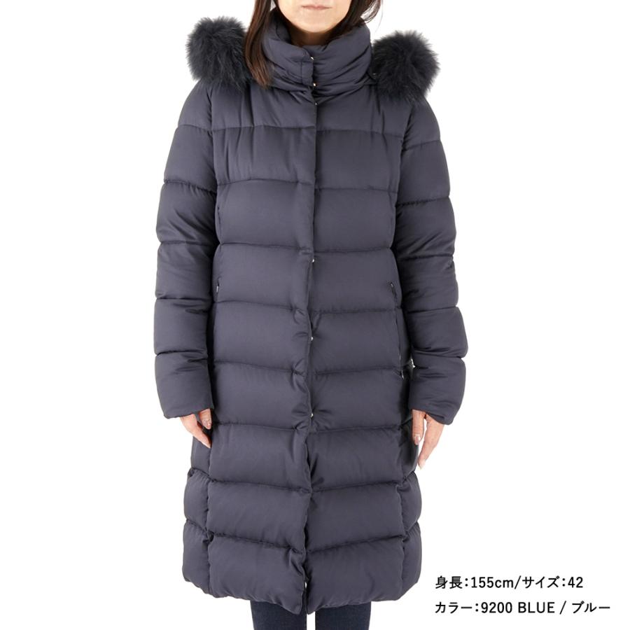 HERNO ヘルノ レディース ダウン ARENDELLE Aシェイプジャケット 軽量 POLAR-TECH 撥水加工 ファー付 ダウンコート ...
