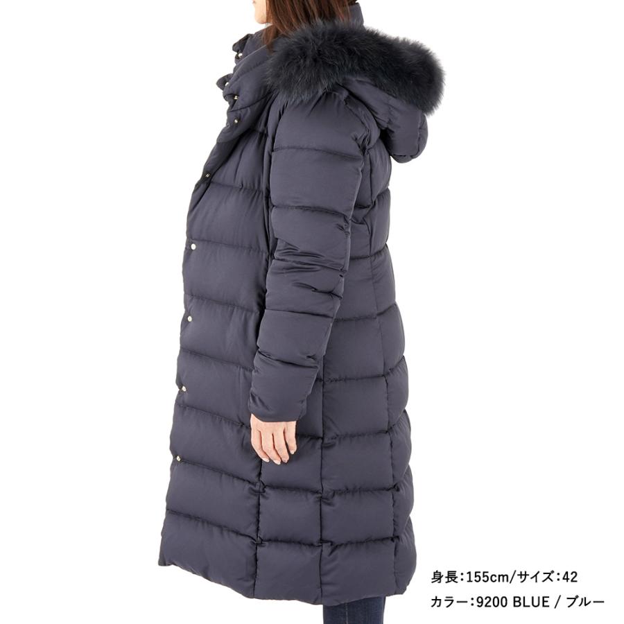 HERNO ヘルノ レディース ダウン ARENDELLE Aシェイプジャケット 軽量 POLAR-TECH 撥水加工 ファー付 ダウンコート ...