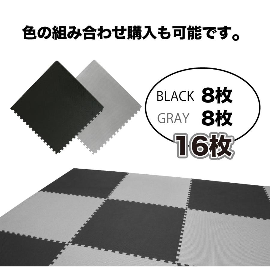 Riores トレーニング ジョイントマット 45cmｘ45cmｘ厚さ1cm 16枚セット テレビで話題 トレーニングマット 高硬度55 防音 防傷 防振