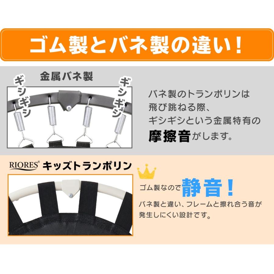 【ポイント10倍】トランポリン キッズ ゴムタイプ 折りたたみ 直径73.5cm 29インチ 室内 おもちゃ プレゼント お祝い 子供 ギフト RIORES リオレス｜mobile-garage1｜14