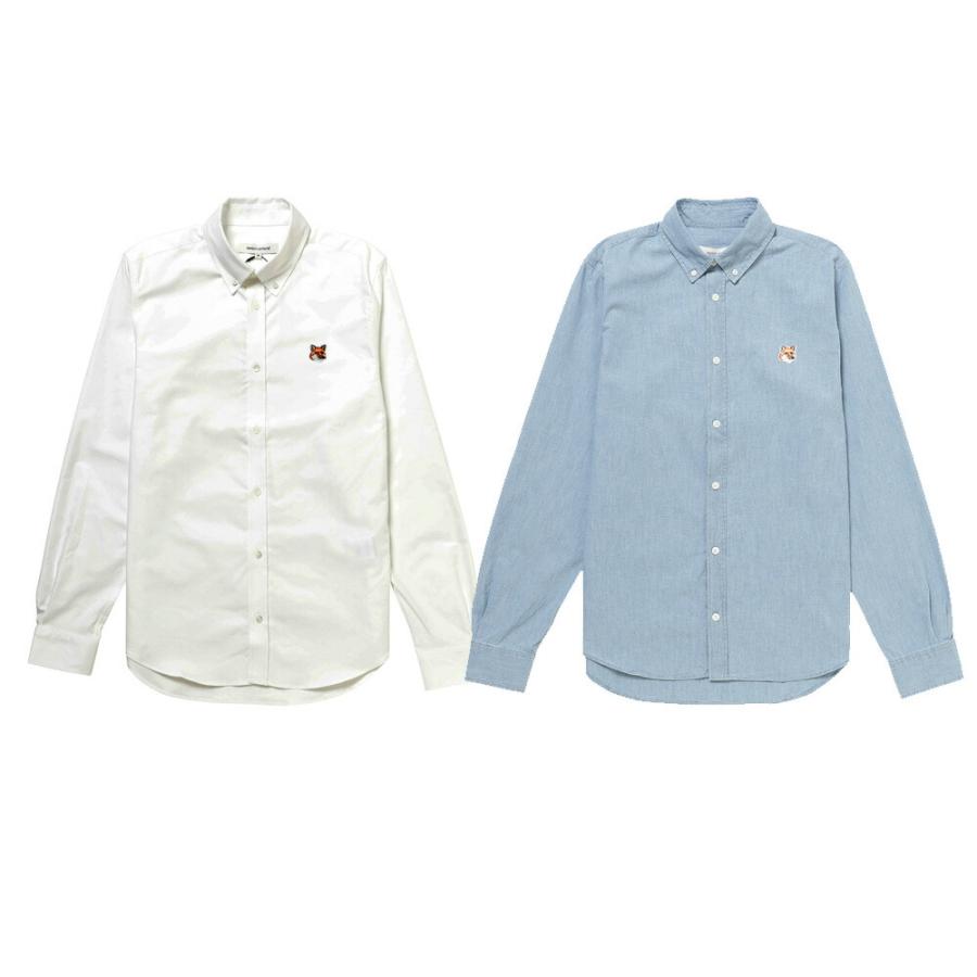 MAISON KITSUNE メゾンキツネ 長袖 シャツ ボタンダウンシャツ BUTTON 
