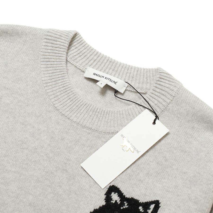 MAISON KITSUNE メゾンキツネ 長袖 ニット プルオーバー セーター FOX HEAD INTARSIA COMFORT JUMPER レディース LW00815KT1063｜mobile-garage1｜07