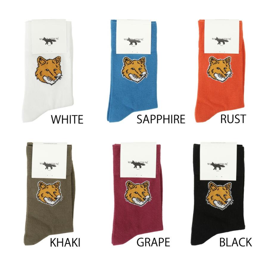 Maison Kitsune ポロシャツ ソックス MAISON KITSUNE メゾン キツネ 靴下 FOX HEAD SOCKS LM06408KT0010