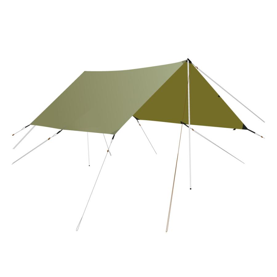 ノルディスク　Voss 9 PU Nordisk Voss 9 PU Tarp Dark Olive : MOBILE-GARAGE - 通販