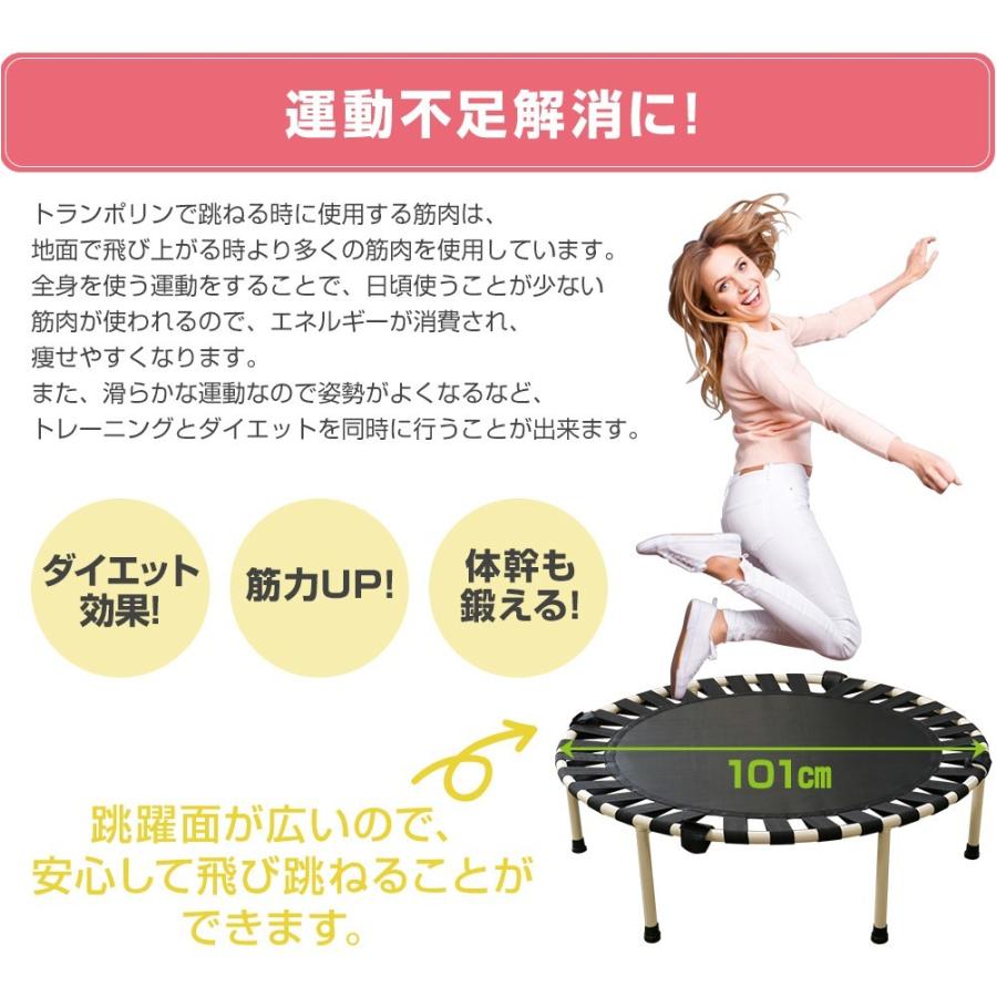 RIORES（リオレス） 【訳アリ】 ゴムバンドトランポリン 102cm 耐荷重