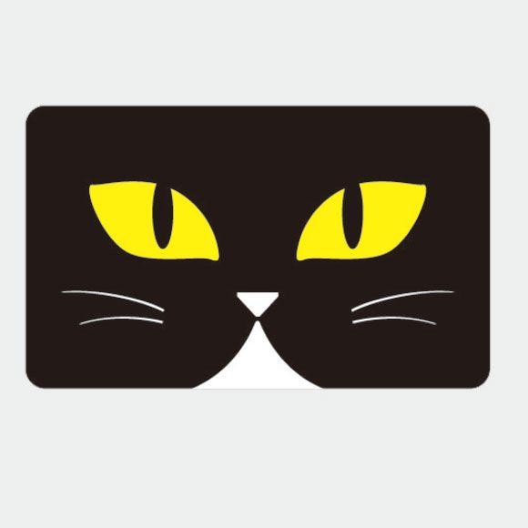 ICカードステッカー Fun ic card sticker IC53 博多にわか面、猫 ねこ