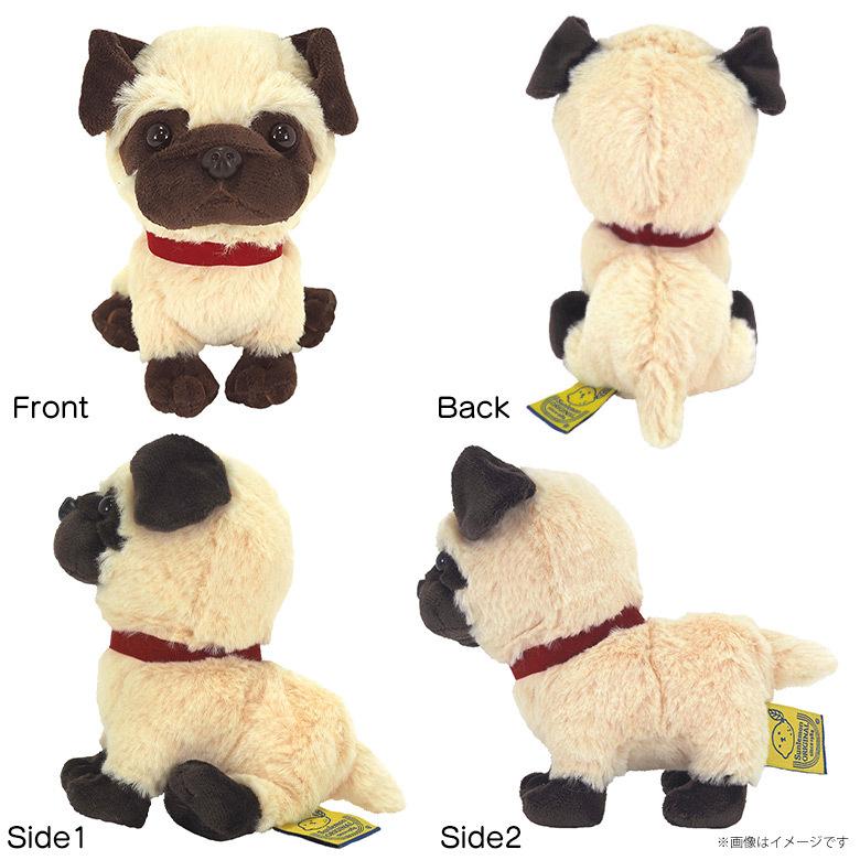 ぬいぐるみ 犬 パプス パグ フォーン P-4272 PUPS! Sサイズ お座り