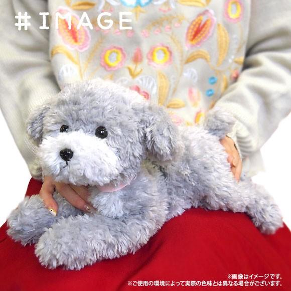送料無料 ぬいぐるみ ひざわんこ トイプードル グレー P-4152 Sサイズ