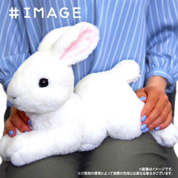 送料無料 ぬいぐるみ ひざうさぎ ウサギ ホワイト P-3782 ラビット