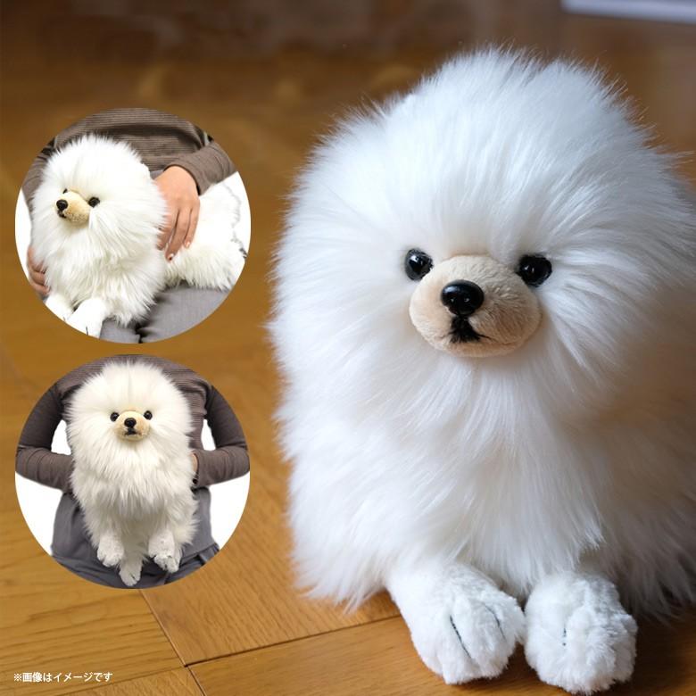 送料無料 ぬいぐるみ ひざわんこ ポメラニアン クリーム P-6452 S