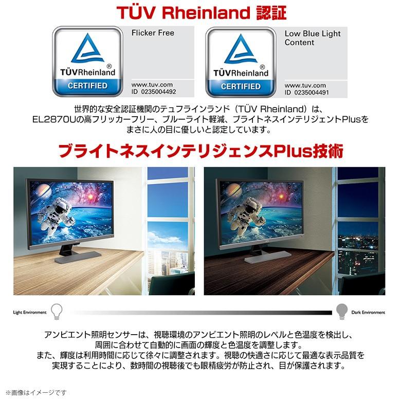 ゲーミングモニター 液晶ディスプレイ 4K 28インチ EL2870U 4704