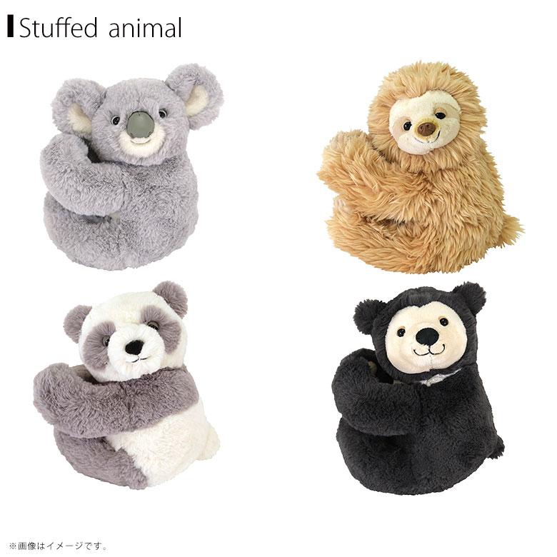 クルム ぬいぐるみ 動物 アニマル 全4種 ナマケモノBE コアラ パンダGY