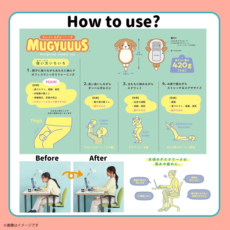 即納 MUGYUUUS むぎゅーず ムギューズ ぬいぐるみ 全4種 ビーグル ネコ