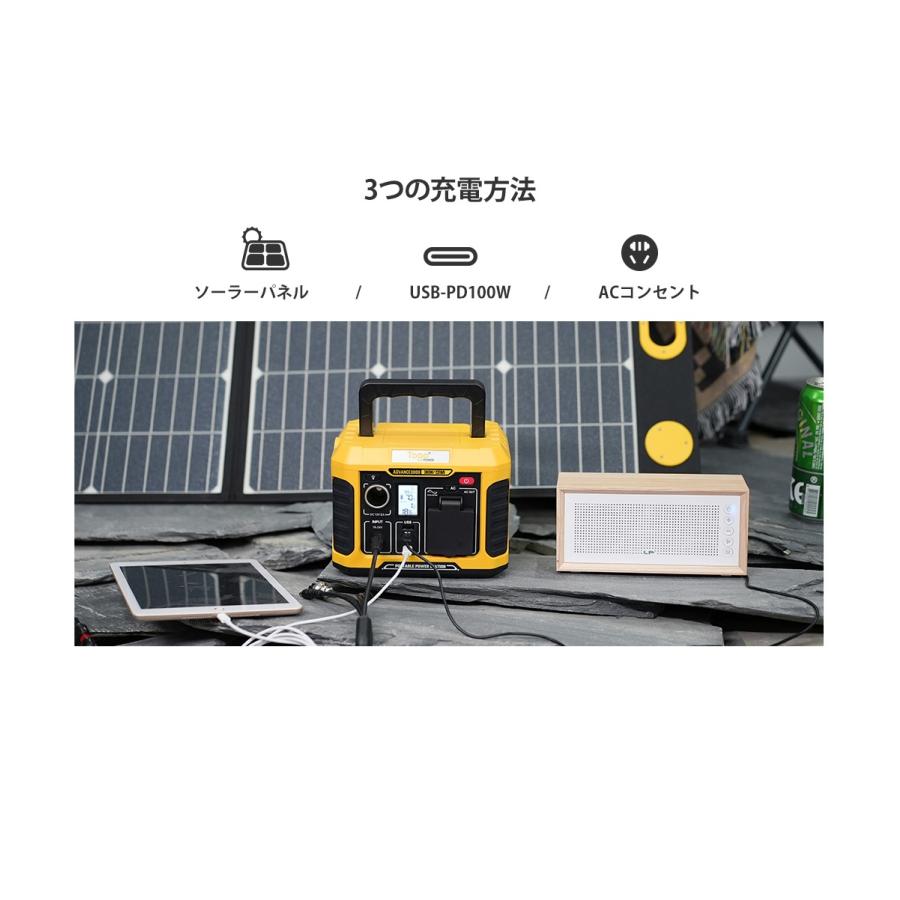 【送料無料】Togo POWER ADVANCE 300【9981】AD300B ポータブル電源 大容量 231Wh / 300W / 62，400mAh 災害対策 アウトドア 防災 コンパクト コンピューケース_3