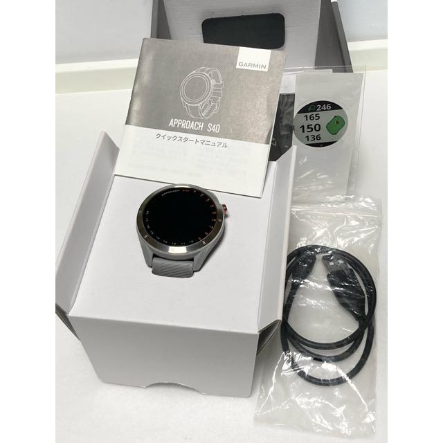 ガーミン　アプローチS40 美品 GARMIN（ガーミン） 使用少【通電確認済み】GPS ゴルフウォッチ GARMIN