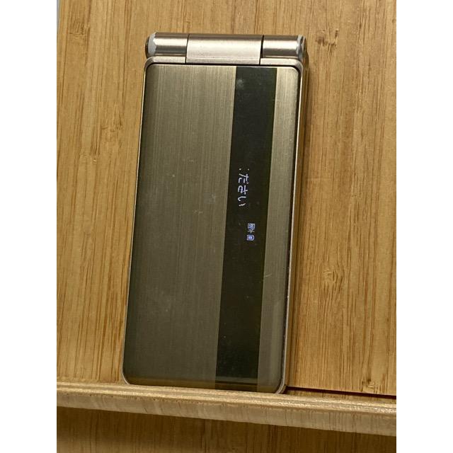 ドコモ SIMロック解除済 P-smart ケータイ P-01J Panasonic 4G ガラホ 折畳み ゴールド 携帯電話☆ 送料無料 中古 A1152 | Panasonic | 01