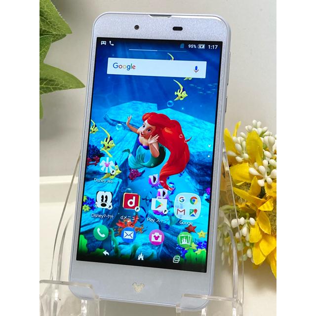 美品 ドコモ Disney Mobile DM-01J 16GB ホワイト android バージョン 6.0.1 ディズニー・モバイル☆ A1177 | SHARP | 01