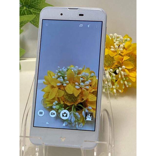 美品 ドコモ Disney Mobile DM-01J 16GB ホワイト android バージョン 6.0.1 ディズニー・モバイル☆ A1177 | SHARP | 06