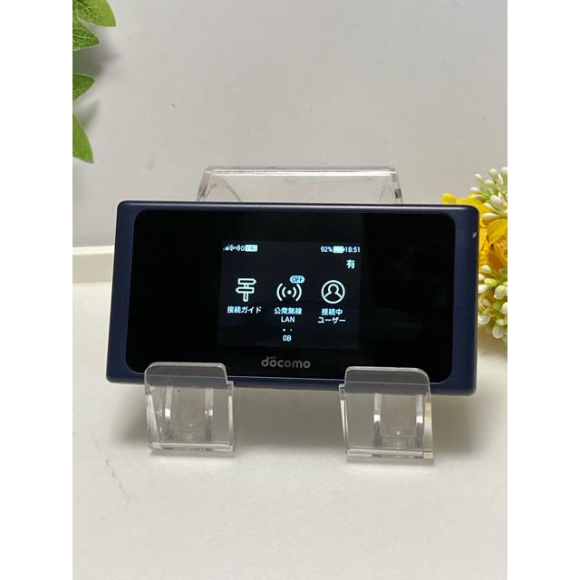 液晶美品 ドコモ HUAWEI Wi-Fi STATION HW-01L インディゴブルー★ モバイルルーター （バッテリー性能 良好 表示品）A1216 | HUAWEI