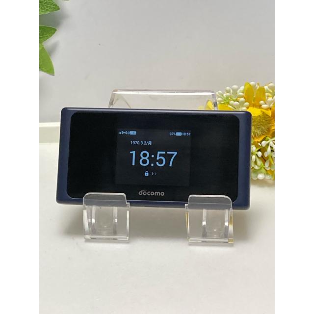 液晶美品 ドコモ HUAWEI Wi-Fi STATION HW-01L インディゴブルー★ モバイルルーター （バッテリー性能 良好 表示品）A1217 | HUAWEI