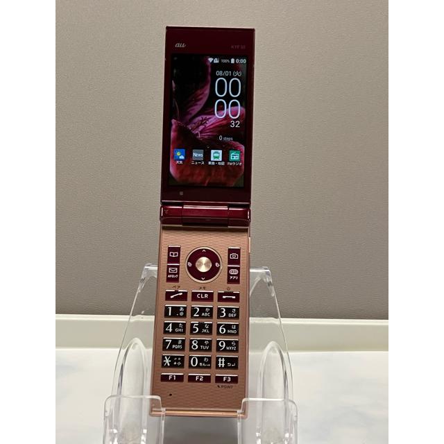 希少⭐❤️ KYF35 MARVERA ガラホ 本体 ガラケー携帯 美品 KYOCERA（京セラ） MARVERA KYF35 [ワインレッド] 携帯電話 本体 動作