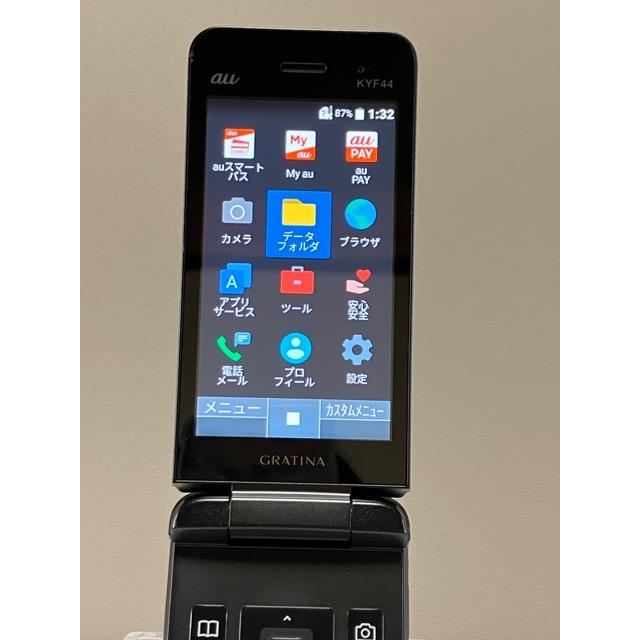 KYOCERA（京セラ） 良品☆ SIMフリー au GRATINA KYF44 ブラック 4G