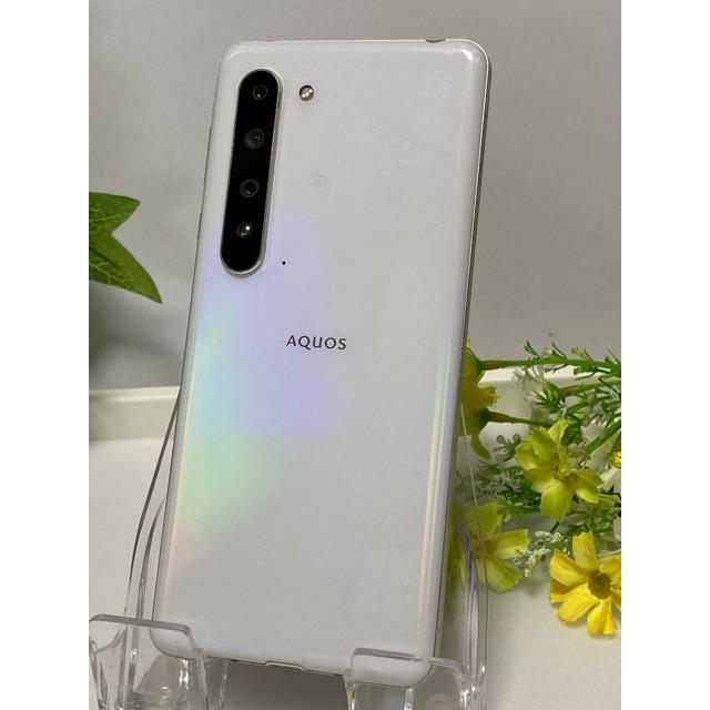 AQUOS R 中古 SIMフリー R5G 908SH ホワイト☆ SoftBank 判定〇 12GB