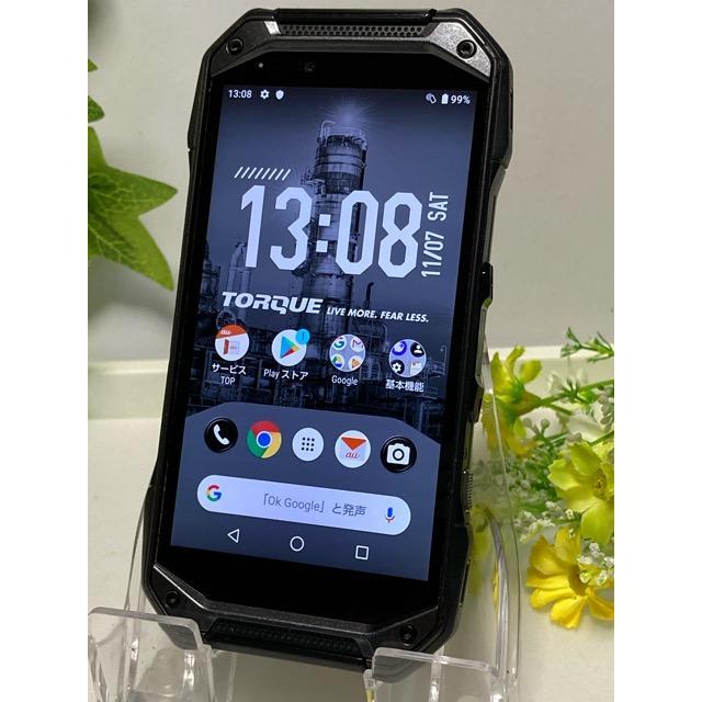 TORQUE 液晶美品☆ SIMフリー au 京セラ G04 KYV46 ブラック