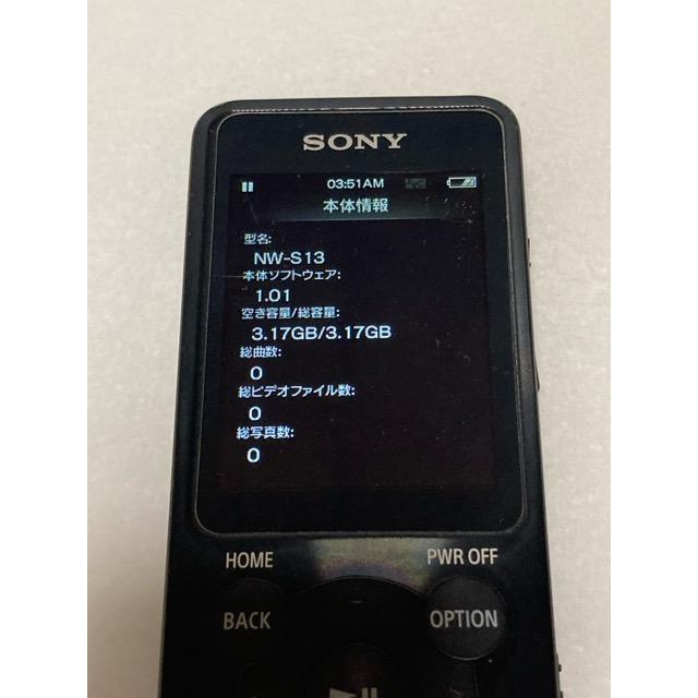 WALKMAN SONY ウォークマン NW-S13 ブラック☆ 4GB Bluetooth ポスト