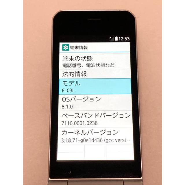 arrows ケータイ F-03L シルバー ドコモ SIMロック解除済み 中古 訳あり 初期化済 ☆折りたたみケータイ☆ 送料無料 A6540 | arrows | 02