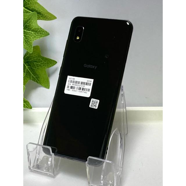 Galaxy A SIMフリー☆ Samsung A20 SCV46 ブラック☆ au SIMロック解除 
