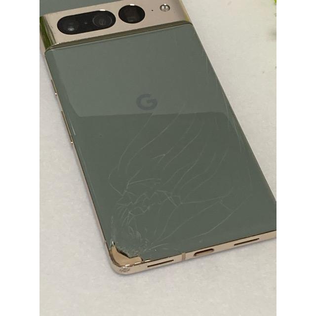 Google Pixel 訳あり☆ 7 Pro 128GB Hazel ヘーゼル au 判定〇 現状品