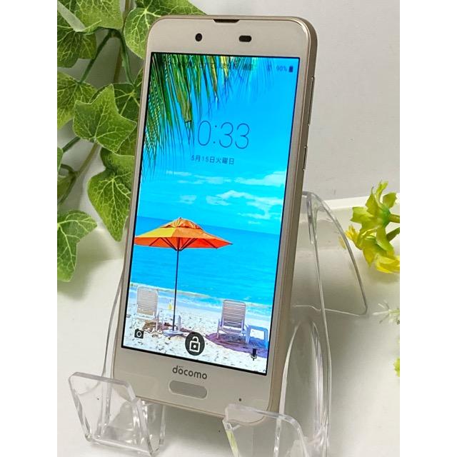 液晶美品 SIMフリー☆ AQUOS sense SH-01K docomo ゴールド♪ 3GB/32GB スマホ本体  ポスト投函 送料無料 A6662 | AQUOS sense