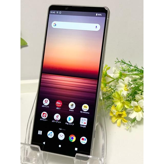 美品☆ Xperia 1 II SO-51A docomo エクスペリア 白ロム ドコモ SIM 