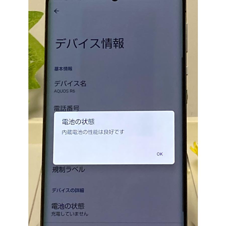 AQUOS R SIMフリー softbank A101SH SHARP R6 ブラック アクオス 判定 