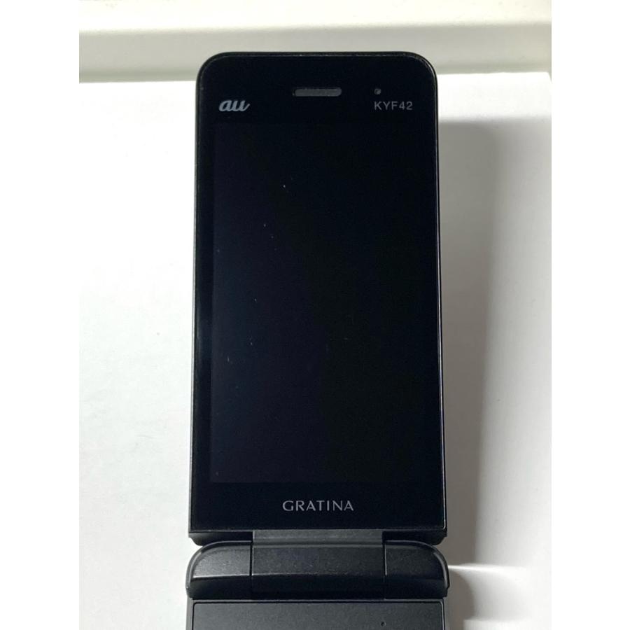 ☆タピオカカポ☆ GRATINA KYF42 ブラック 携帯電話 KYOCERA（京セラ