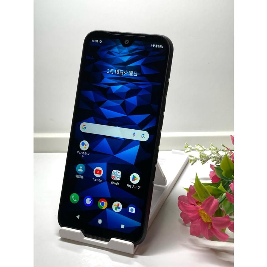 良品 DIGNO(R) SX3 KYG02 au SIMフリー ブラック★ 5G 64GB/4GB スマホ本体 A7461 | DIGNO