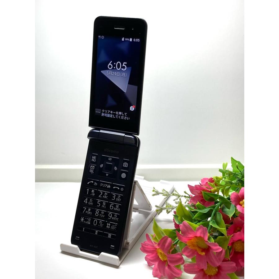 DIGNO docomo SIMフリー ケータイ ブラック KY-42C 防水 ガラホ