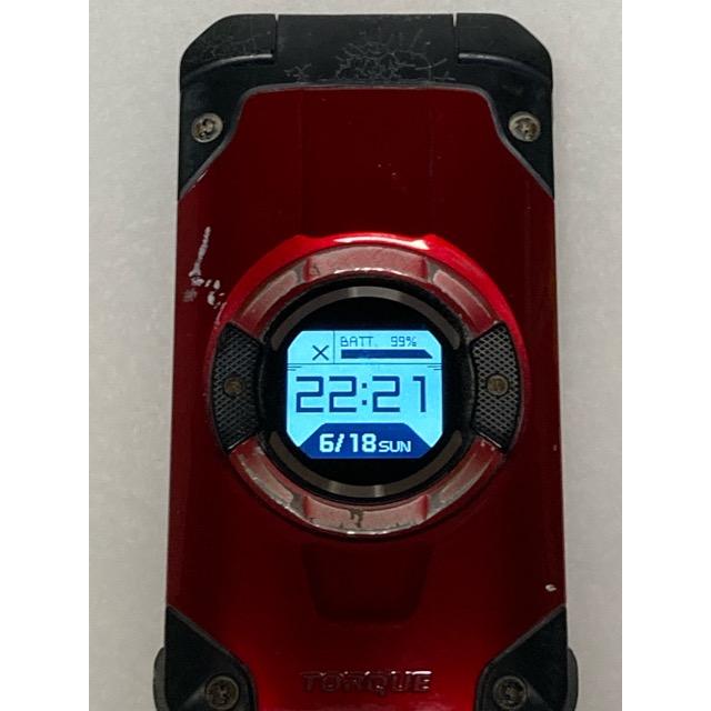 TORQUE au 京セラ X01 KYF33 レッド SIMロック解除済☆ タフネス