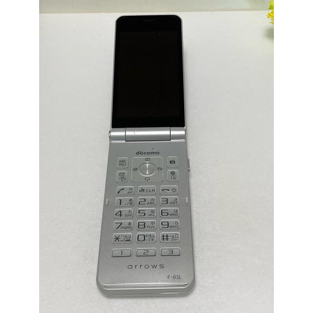 arrows ケータイ F-03L シルバー docomo SIMロック解除済☆ 4G