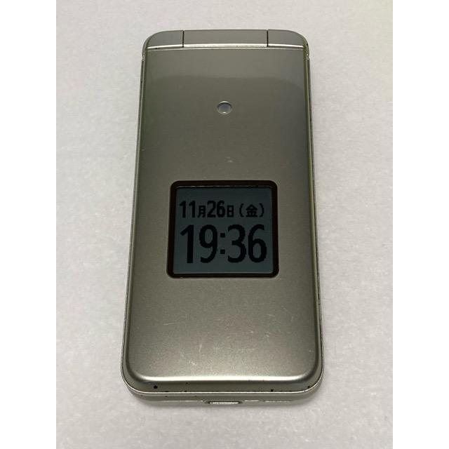 KYOCERA（京セラ） au かんたんケータイ ライト KYF43 ゴールド (SIM