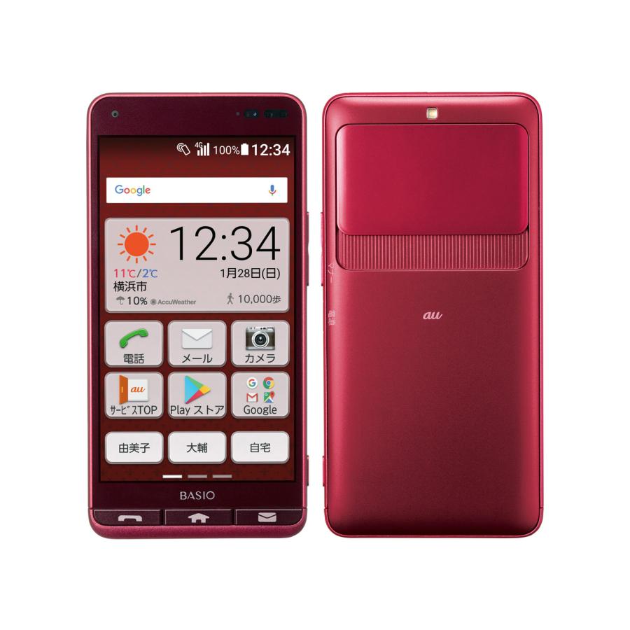 らくらくシリーズ 京セラ BASIO3 KYV43 au SIMフリー 32GB ベイシオ