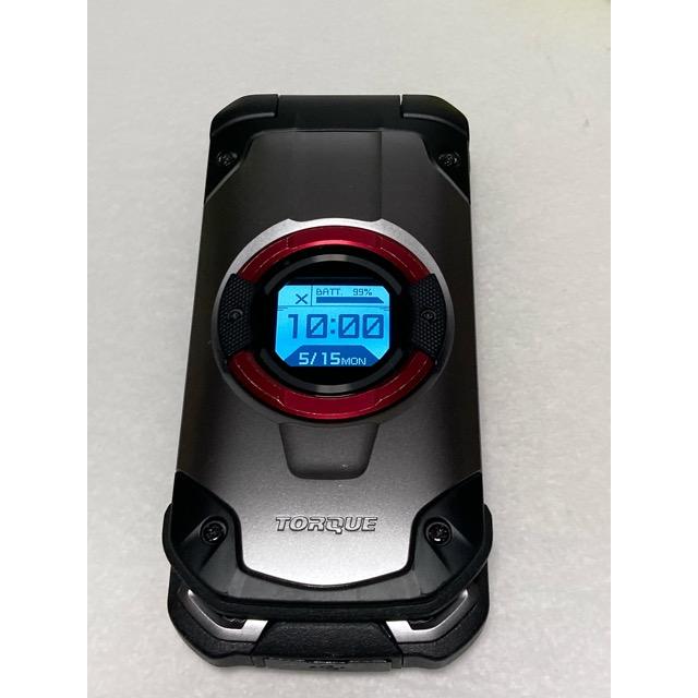 TORQUE 液晶美品☆ au 京セラ X01 KYF33 シルバー SIMロック解除済