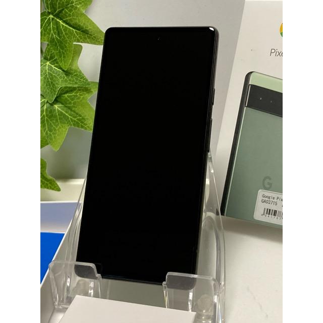 Google Pixel 液晶美品 SIMフリー Pixel6a 128GB [セージ] au