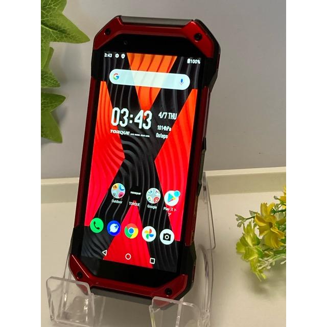 TORQUE 5G KYG01 レッド スマートフォン 本体 simフリー KYOCERA KYG01 TORQUE 5G レッド SIMフリー au 中古 スマホ 本体